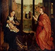 Rogier van der Weyden St Luke Drawing a Portrait of the Virgin France oil painting artist